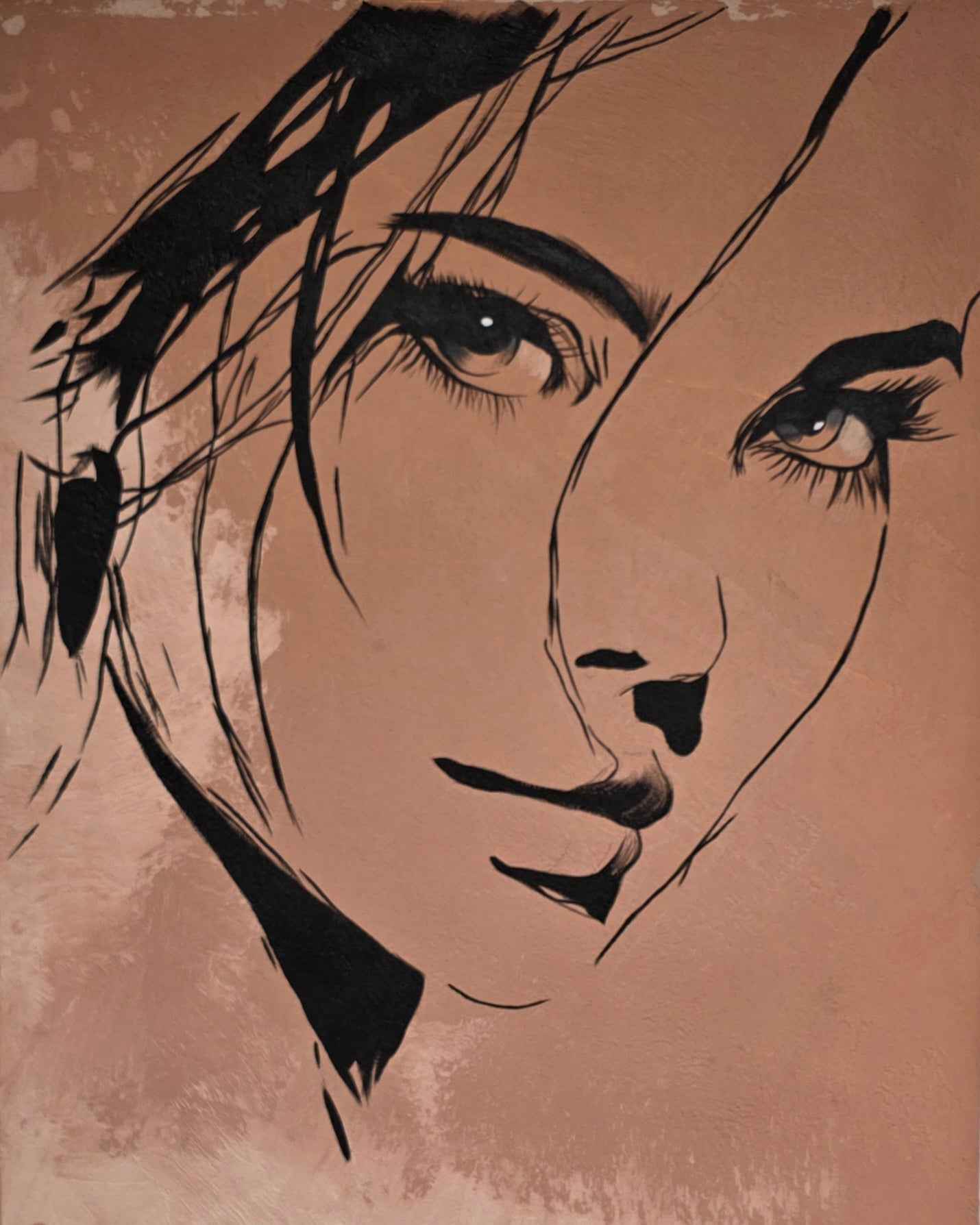 Rostro en silencio | 80x100x3,7 cm